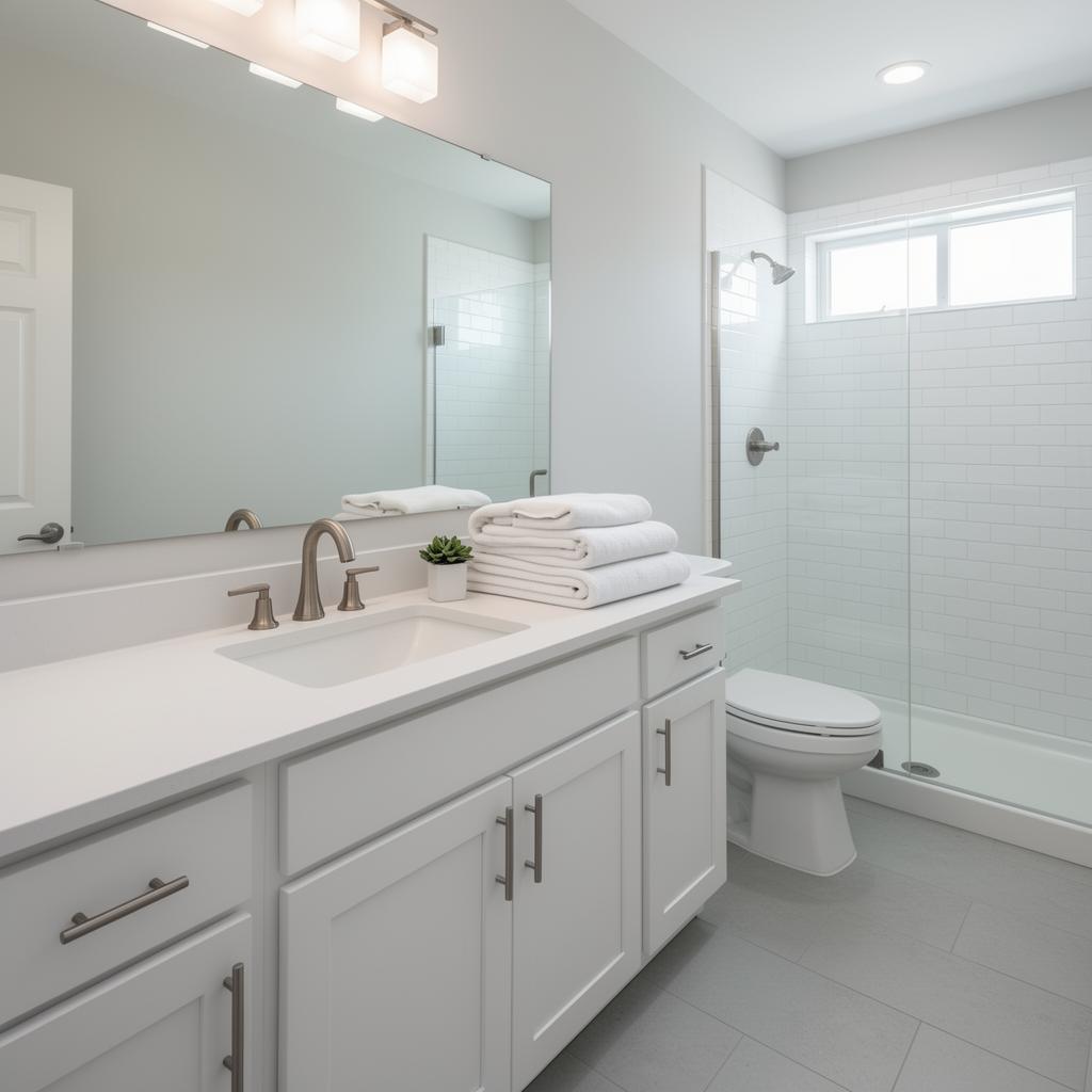 Bathroom restore after cleaning